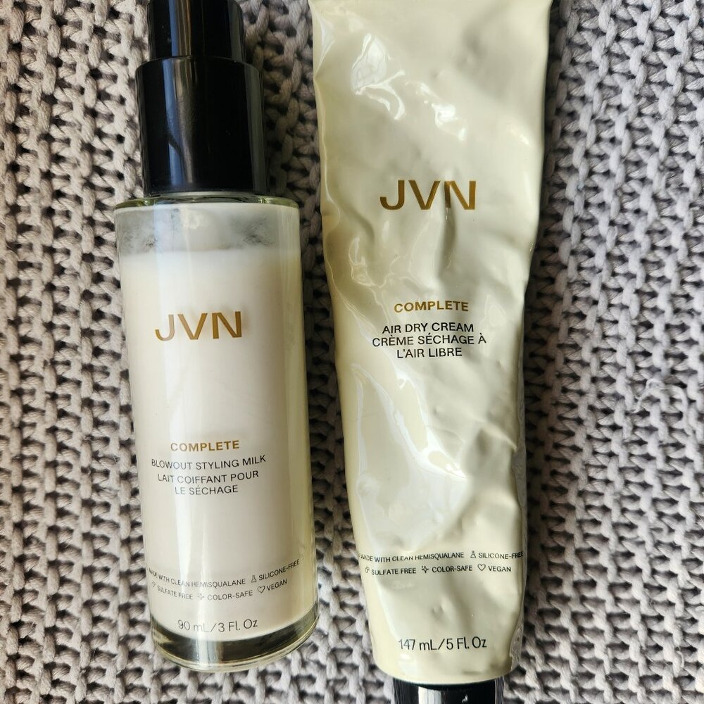 JVN Complete Blowout Styling Milk & Complete Air Dry Cream (used)